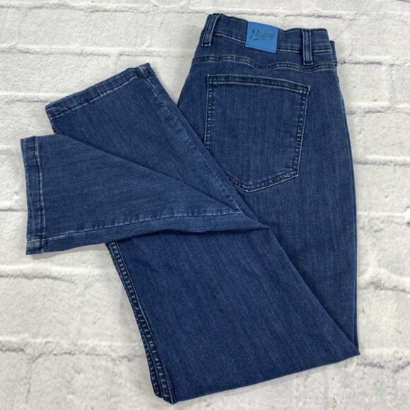 Mugsy Studio‎ Blue Jeans Men's 34x29 FLX3NSB Slim Straight Dark Wash Stretch - Picture 12 of 16